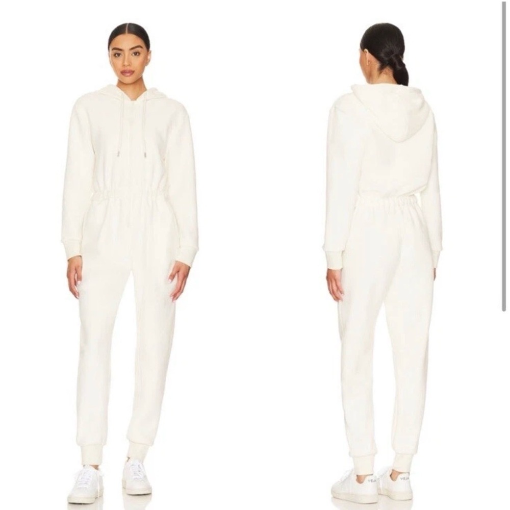 WeWoreWhat Leisure Suit Ecru Jumpsuit grey Jersey medium sold out comfy lounge